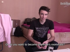 Trendy twink fucked in the ass and facial'd