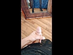 Lenaelle cums in a sexy dress and high heels