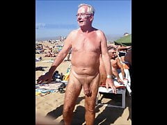 Grandpa beach nude pictorial