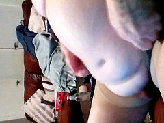 pantyhose wanking