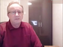 Grandpa unloading his cock on cam