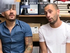 Two latin guys caught and apprehended by security guard