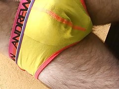 Grass pouring: horny pissing outside