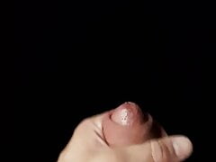 Jerking my cock.