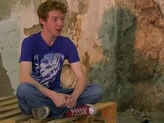 Ginger twink is strung up for his Master's pleasure