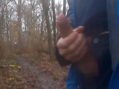 Me cumming outdoor
