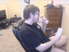 Nerdy guy has first threesome roleplay