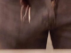 Pulling out my hard cock