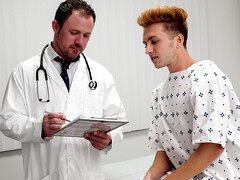 Anal bareback at the clinic for Jesse Zeppelin and Cameron Basinger