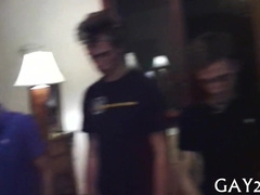 Watch these frat boys go wild with their buddies in a country road trip