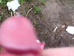 Public Getting off - I Paw My Stiffy Outdoors Where The Prostitute Romps With Her Customers