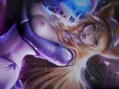 Popstar Ahri Cum Tribute Sop 4