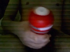 Bi 18 yr old stroking his virgin cock with my new Tenga cup. 2