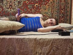 Crossdresser play with vibrator masturbation and cumshot