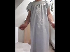 sissy mayya shows off his pathetic cock in chastity