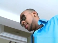 Interracial big black cock blowjob