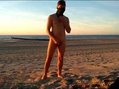 Naked at the beach