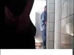 I got an old man to fuck me in a public bathroom