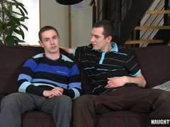 Huge Prick Father Gargles On and Takes a Facial of Cum