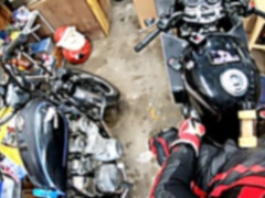 Gay cum, motorcycle, biker