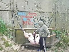 tied gay feet spanking