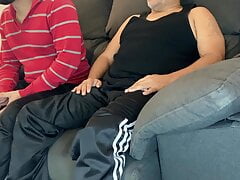 While I was watching TV with my twink, he put me on a porn channel