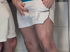 Boy peeing, piss in pants, pee inside