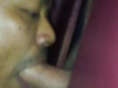 Sucking a stud with tasty cock at a gloryhole