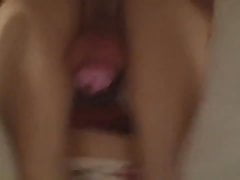 Crossdresser chastity creampied