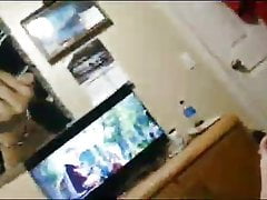Stroking my cock