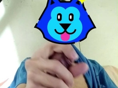 Grizzly Stud Masturbates Off in Couch While Observing Porno - First-Timer Flick