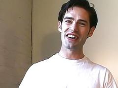 Stud strokes his cock through underwear and teases with toes