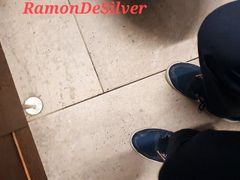 Master Ramon pisses in the inn toilet, massages us fully, spits on his divine cock, awesome