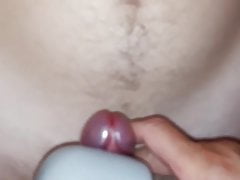 Double cum with wand