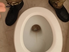 Military urinate and smoke