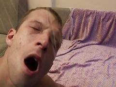 Strong anal leads horny amateur couple to a wild facial