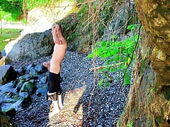 Young guys got so horny naked on the beach that they had to fuck and cum