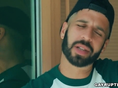 Gay Homeless Man Anal Fucked by a Hunk Employee