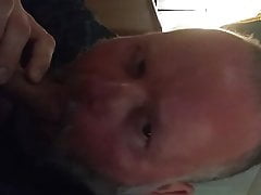Chubby Bitch sucks a slim 19 year old Bi cock
