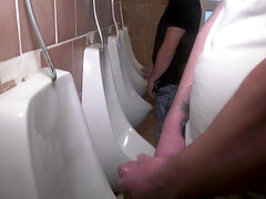 German hunks use sex addicted gay in the toilet