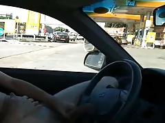 Dare to cum at the Gas station
