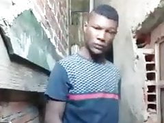 black guy showing cock