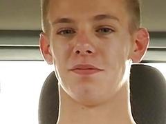 UK twinks swaping juicy blowjobs in car