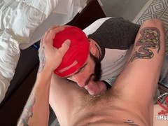 Friends share a steamy gay facial experience