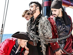 Johnny Rapid, Gabriel Cross, and others fuck in a porn spoof movie