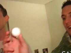 The loser of this beer pong game must give up his butt to all