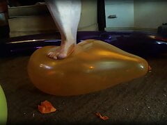 Balloonbanger 58) Foot & Balloon Popping Fetish- NO NUDITY