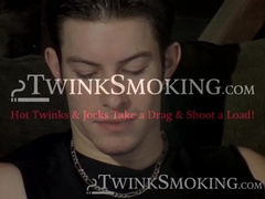 Sexy Justin sucked cock while getting his anal fucked by hot Jeremiah in a foursome s