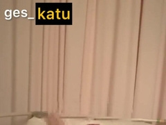 ges_katu 夜 バレないようにこっそりオナニー