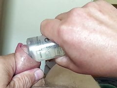 Eight different items in foreskin - over 13 minutes